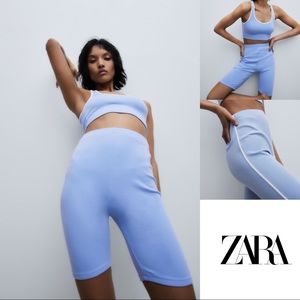 Zara Piped Bike Shorts